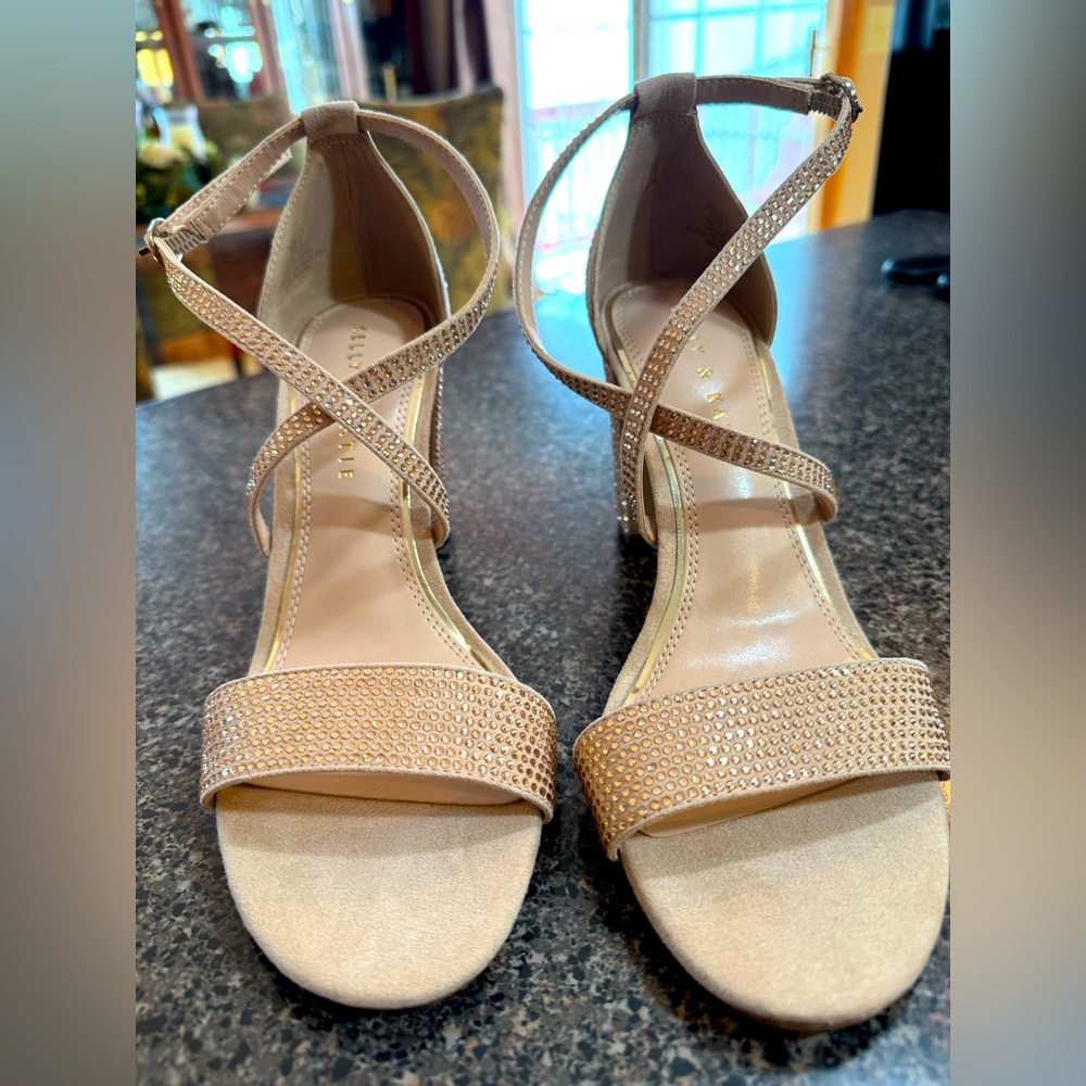 Kelly & Katie Beige Strappy Sandals
